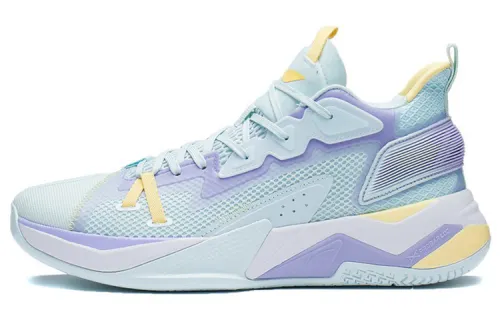 Li Ning Fighting Falcon Cushioning Rebound Cushioning Rebound Low top Performance Basketball Shoes Men's Blue