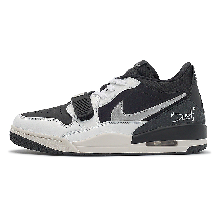 Jordan Legacy 312 Slip Resistant Cushioning Abrasion Resistant Low top Vintage Basketball Shoes Men's Black White