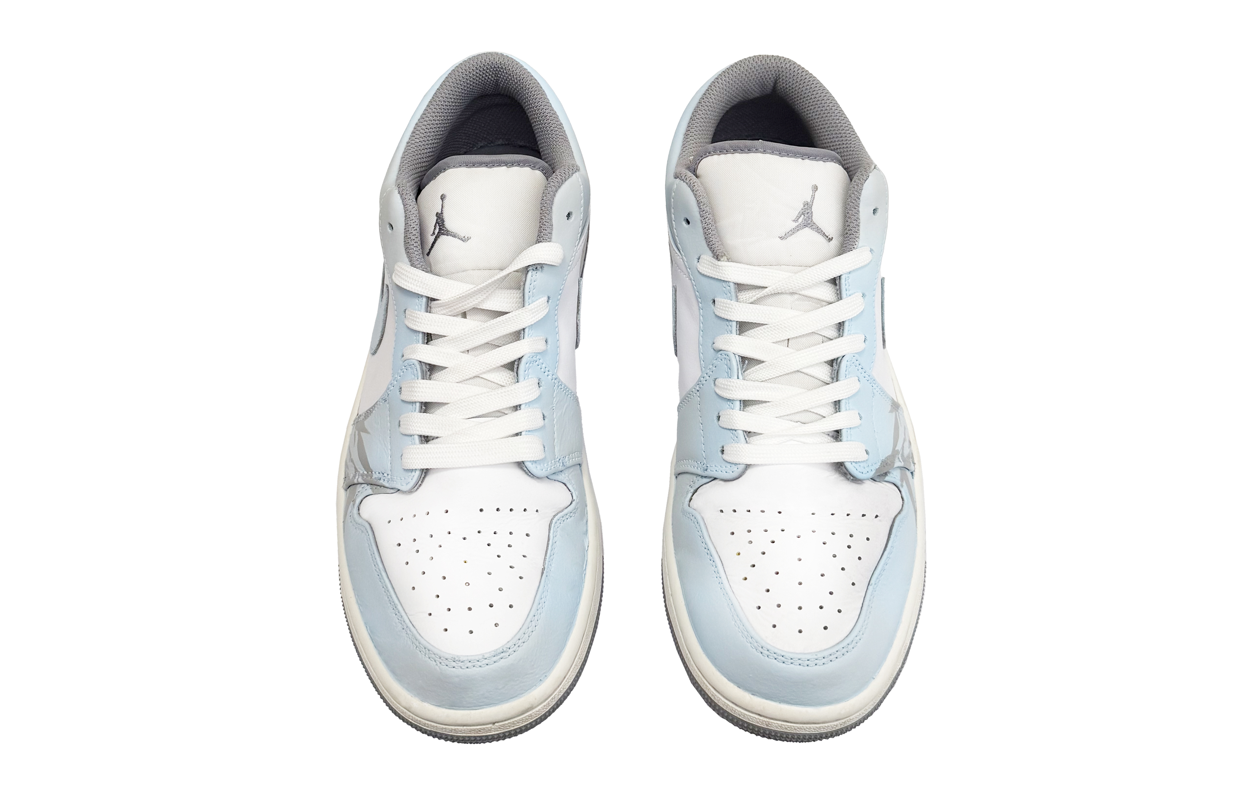Jordan Air Jordan 1 Low top Vintage Basketball Shoes Men’s Light Blue
