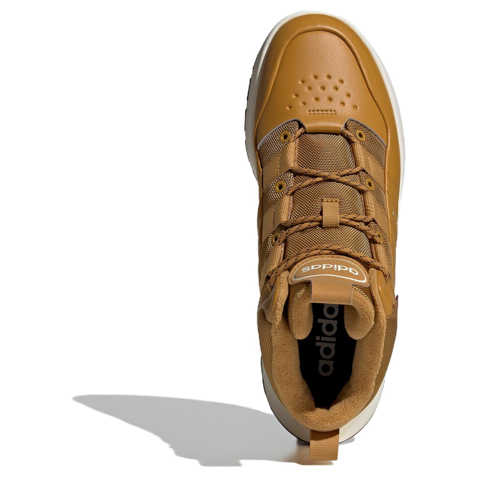 Adidas Slip Resistant Abrasion Resistant High top Vintage Basketball Shoes Unisex Brown