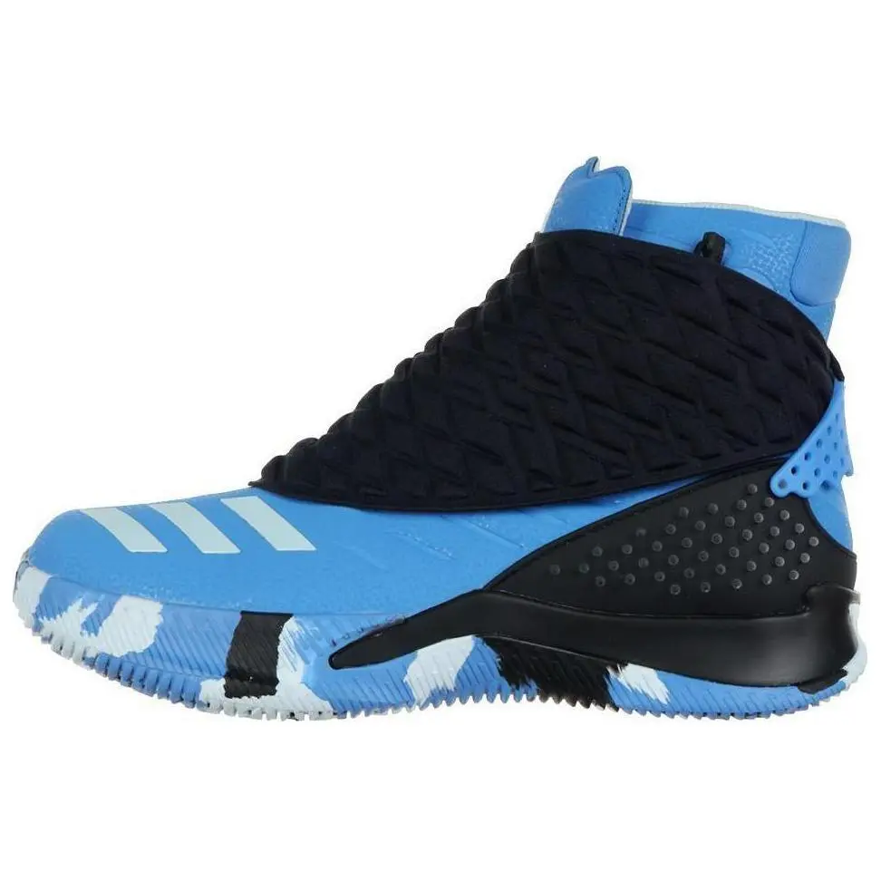 Adidas Ball 365 X Comfortable Cushioning Abrasion Resistant High top Vintage Basketball Shoes Men's Blue Black