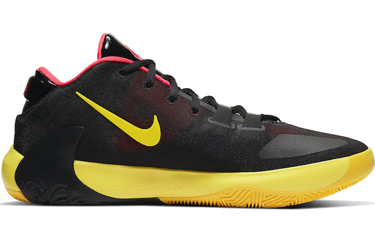 Мужские кроссовки Nike Freak 1 Zoom "Soul Glo" (черно-желтый) — Чёрныйжёлтый — фото 2