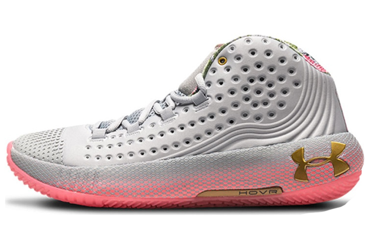 Мужские кроссовки Under Armour HOVR Havoc 2 (серо-розовые)