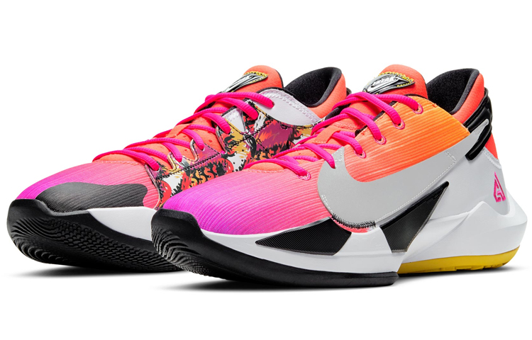 Мужские кроссовки Nike Freak 2 Zoom EP (оранжевый / фиолетовый) — фото 3