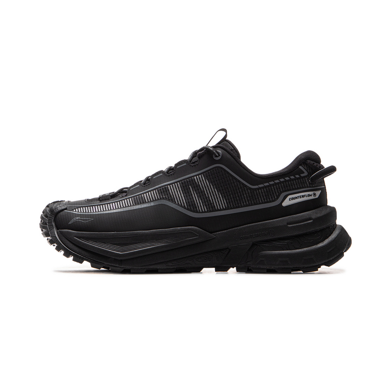 Li Ning Outdoor CF Tracing, Xingchuan TPU Low top Hiking Shoes Unisex Black
