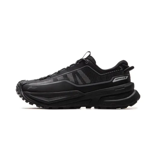 Li Ning Outdoor CF Tracing, Xingchuan TPU Low top Hiking Shoes Unisex Black