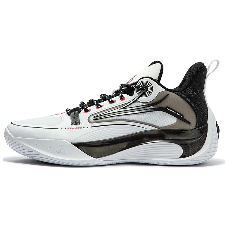 361° AG Sparkling 2.0 Comfortable Slip Resistant Abrasion Resistant Basketball Shoes Men’s White Black
