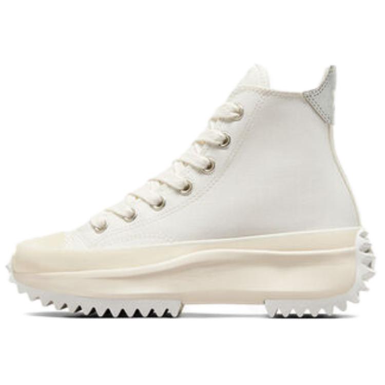 Converse Run Star Hike Wear resistant And Lightweight High top Canvas Shoes Men's White