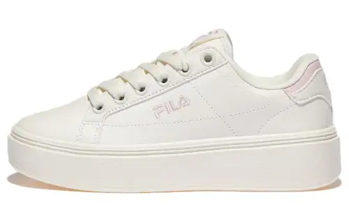 FILA Court Deluxe Low top Skateboard Shoes Unisex White Pink
