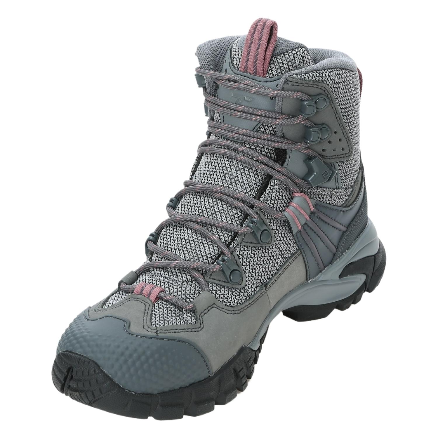 Columbia Hiking Abrasion Resistant Abrasion Resistant Mid top Mountaineering Shoes Women’s Titanium Gray Steel