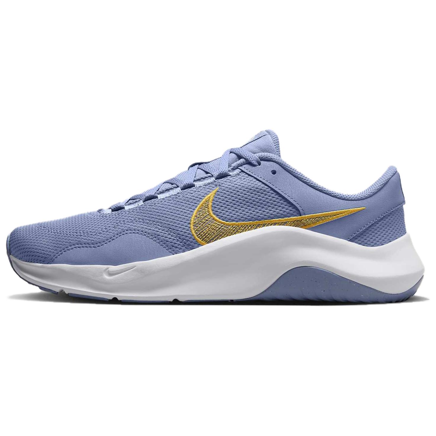 Nike Legend Essential 3 Cushioning Breathable Cushioning Breathable Low top Training Shoes Men’s Purple Yellow