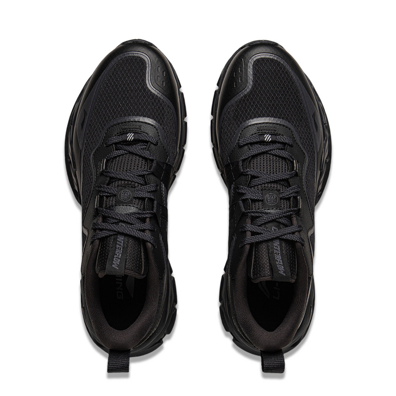 Li Ning Outdoor CF Tracing Slip Resistant Abrasion Resistant Low top Hiking Shoes Unisex Black