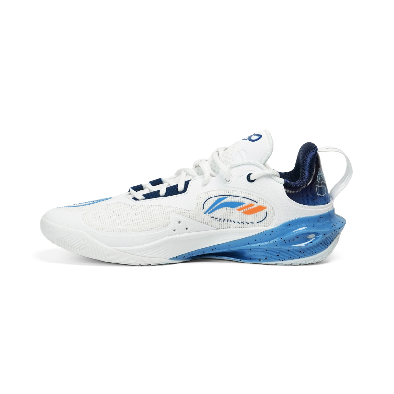 Li Ning Speed 11 Low top Basketball Shoes Men’s White Blue PE Version