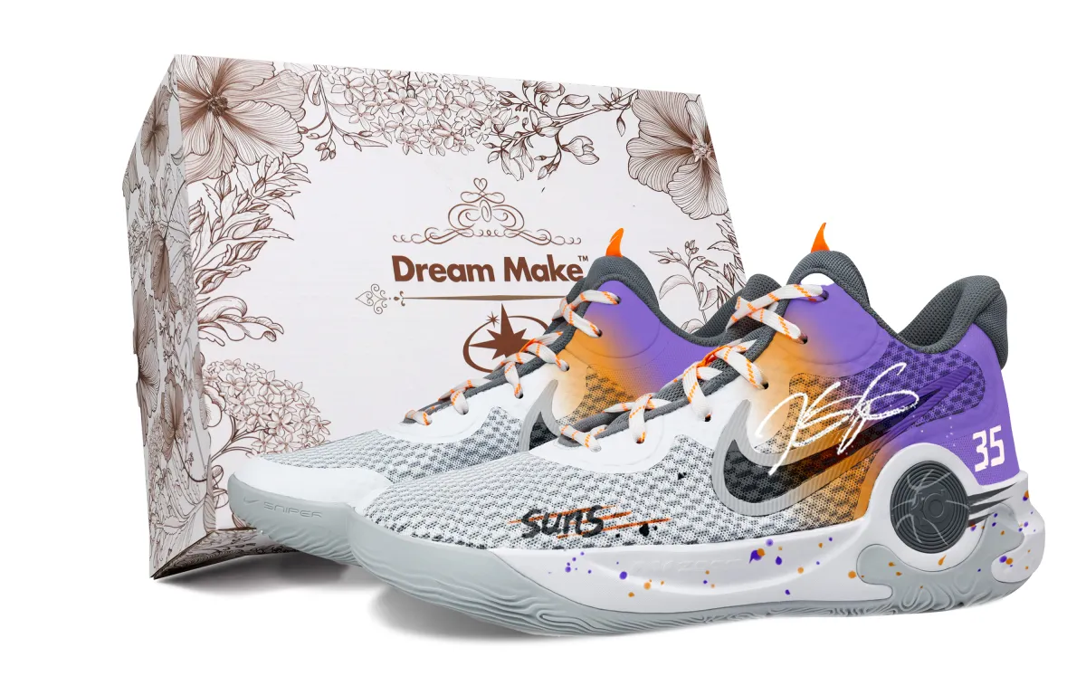 Nike KD Trey 5 IX Sun Devil White Box Fabric Cushioning Slip Resistant Abrasion Resistant Breathable