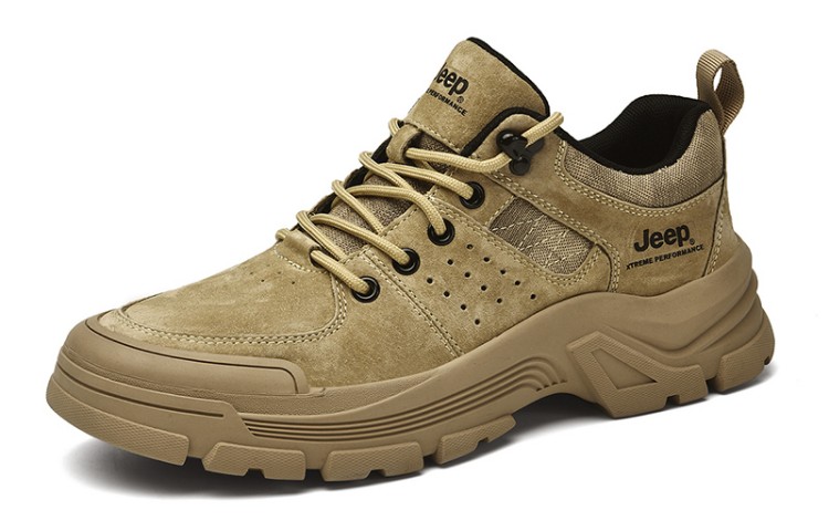 Jeep Textile, Pigskin Outdoor Low top Mountaineering Shoes Men’s Sand