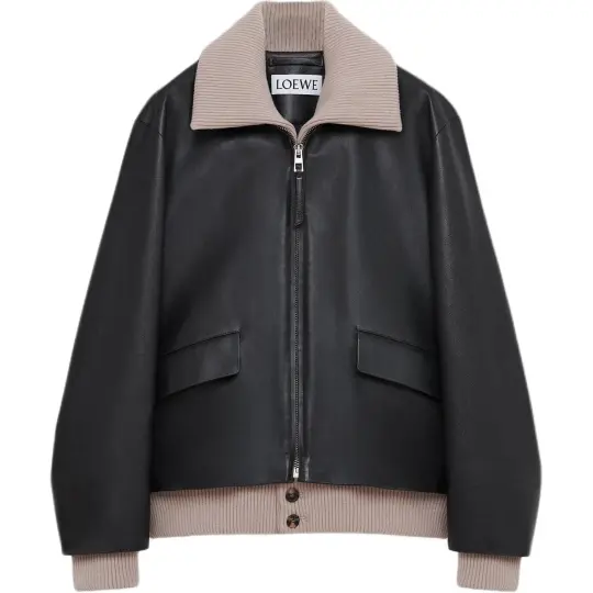 LOEWE SS26 Leather Jacket Men's