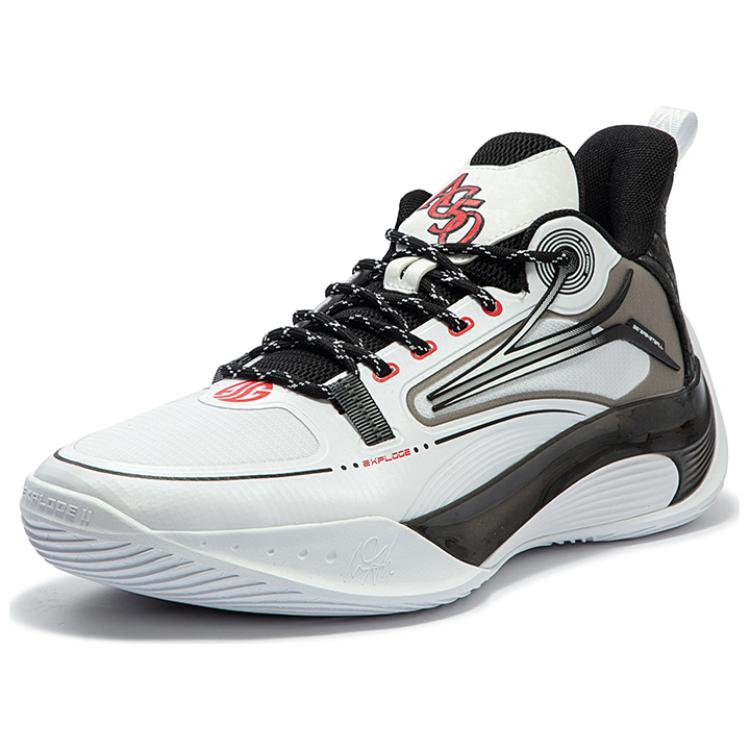 361° AG Sparkling 2.0 Comfortable Slip Resistant Abrasion Resistant Basketball Shoes Men’s White Black