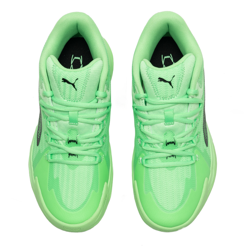 PUMA Dagger Slip Resistant Abrasion Resistant Mid top Basketball Shoes Unisex Green