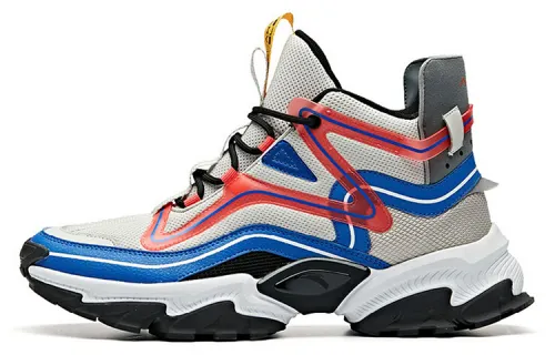 ANTA Training Shoes Men's Mid Top Shade 1 Gray/True Blue/Black