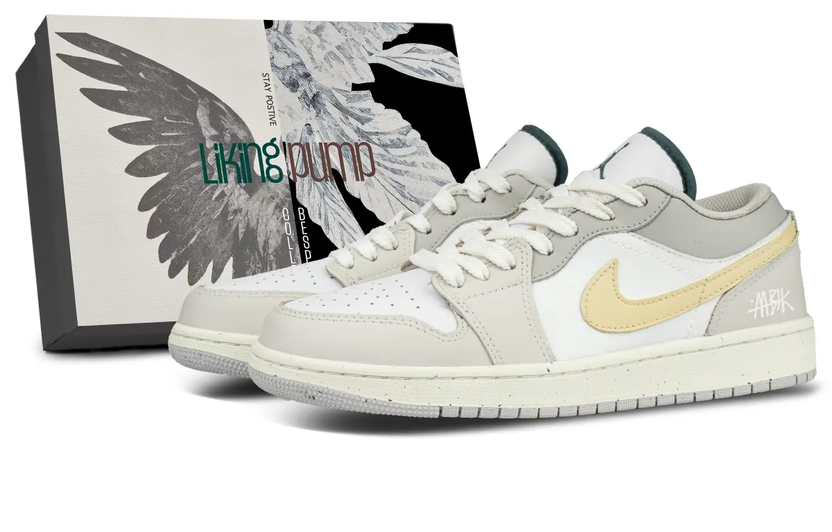 Jordan Air Jordan 1 Leather Abrasion Resistant Lightweight Wear resistant And Lightweight Low top