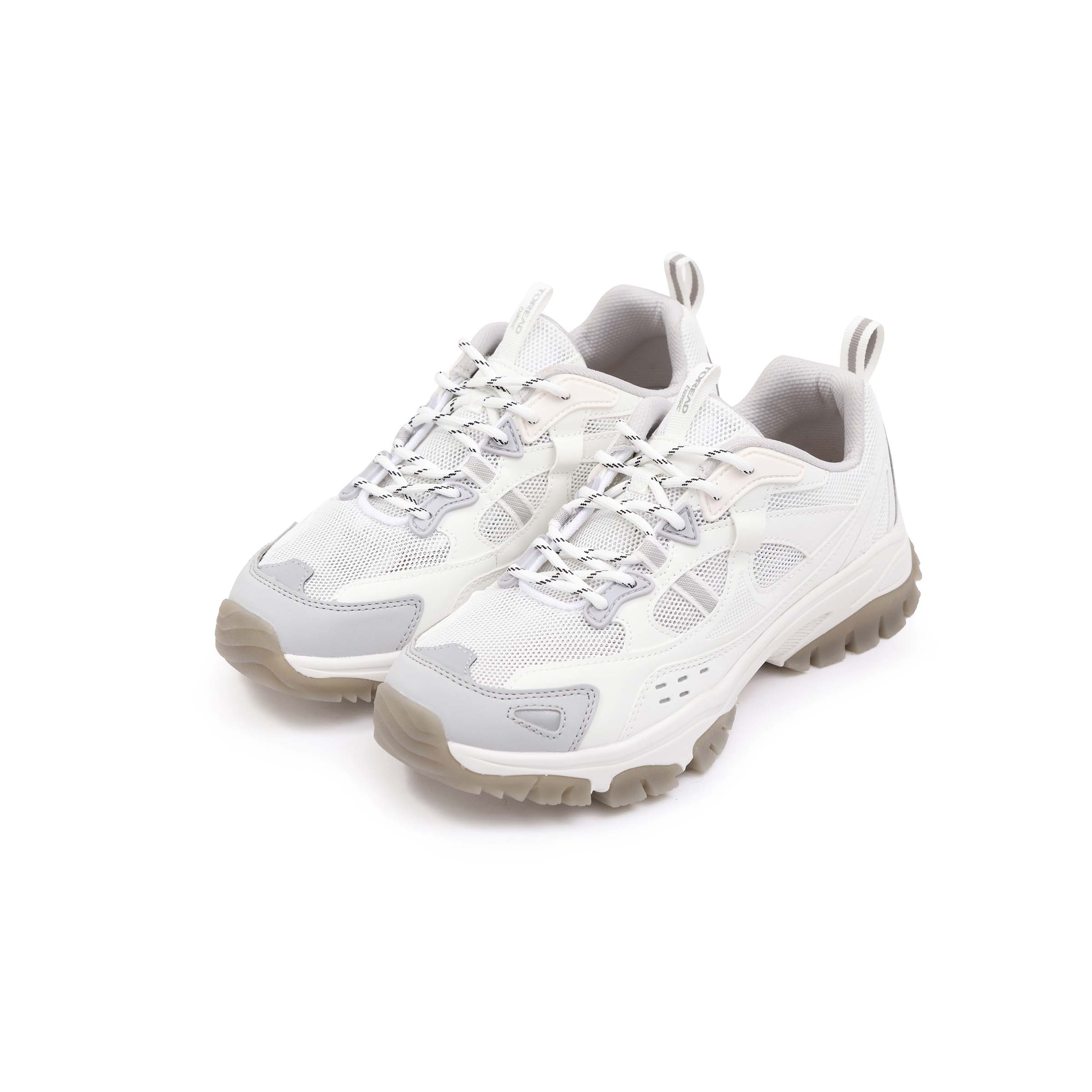 TOREAD Cushioning Anti-Slip Wear-Resistant Breathable Grip Low-Top Trekking Shoes Women’s Raw White Premium Gray