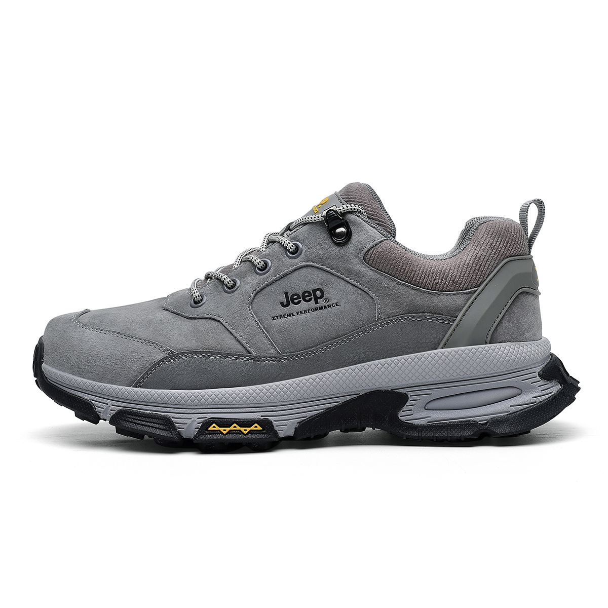 Jeep Textile, Synthetic Leather Comfortable Low top Outdoor Shoes Men’s Gray