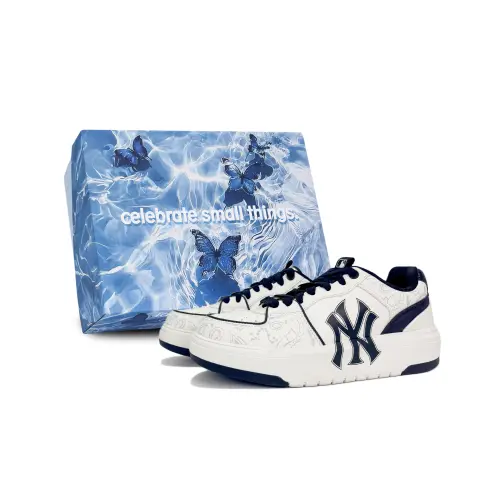 MLB Chunky Liner Low top Skateboard Shoes Unisex Black White