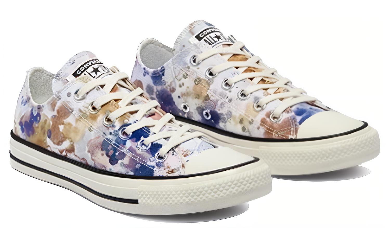 Женские кеды Converse Chuck Taylor All Star (бело-синие) — 白/蓝/多色 — фото 3