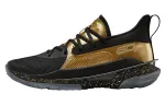 Under Armour Curry 7 Basketball Shoes Unisex Low Top Black/Gold