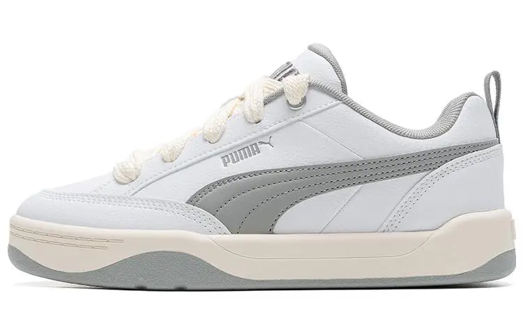 PUMA Park Lifestyle Low top Skateboard Shoes Unisex White Gray