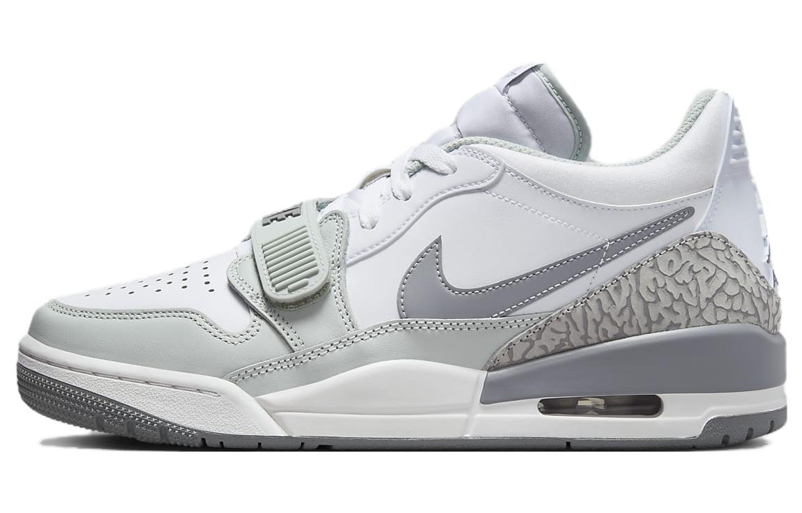 Jordan Legacy 312 Leather Low Comfortable and Versatile Low-top Retro Basketball Shoes Men's White