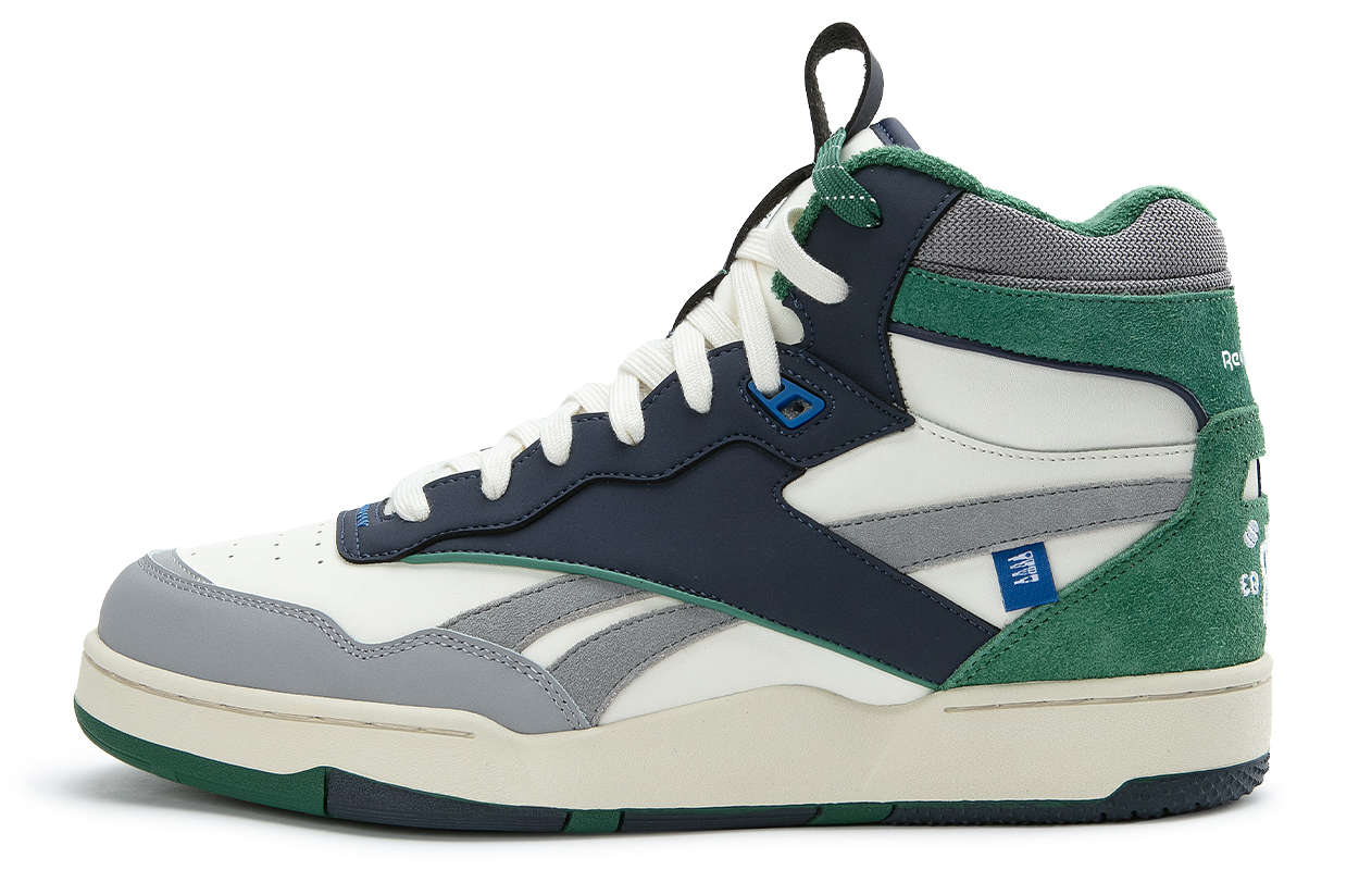 Nautica x Reebok BB 4000 II MID Fashionable And Versatile Comfortable Mid top Vintage Basketball Shoes Unisex