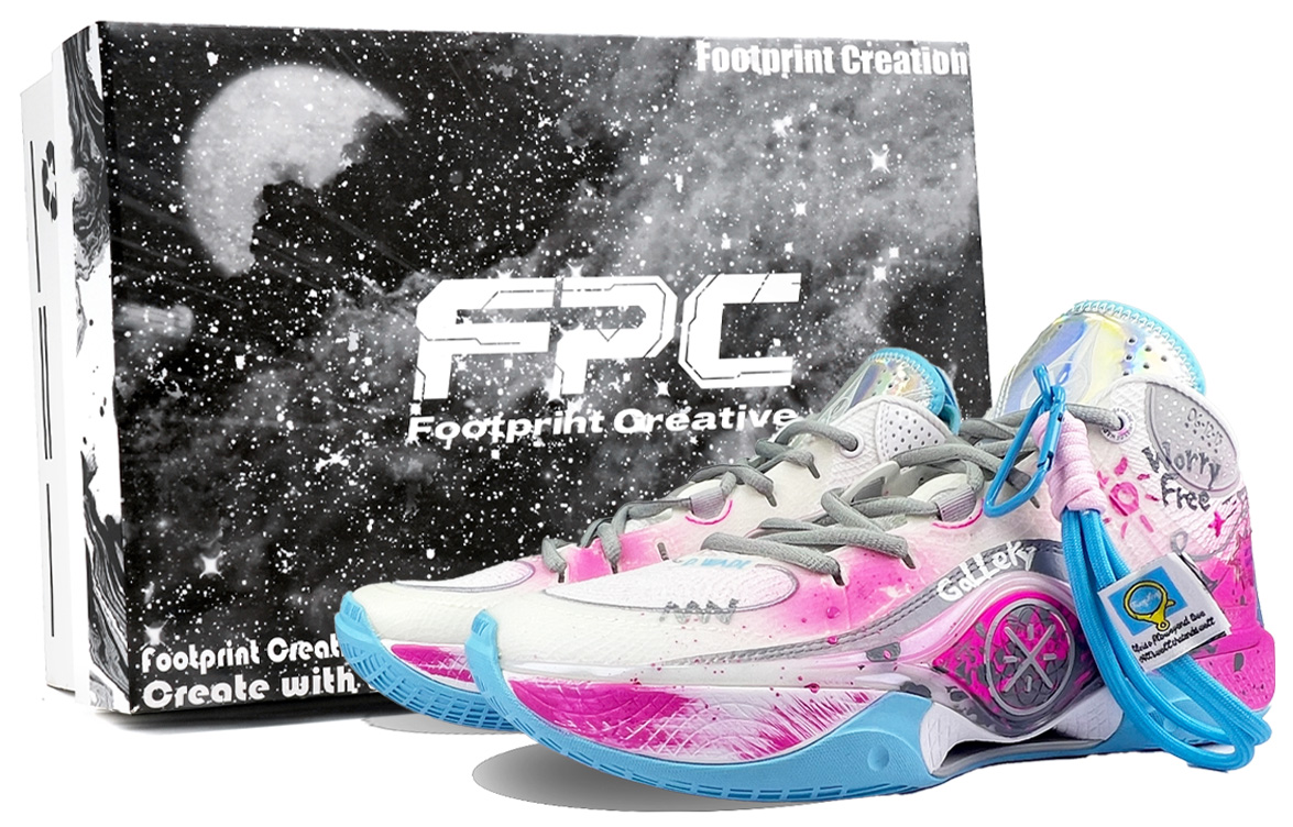 Li Ning Wade Shadow 5 Cushioning Breathable Rebound Mid top Basketball Shoes Men’s Magenta