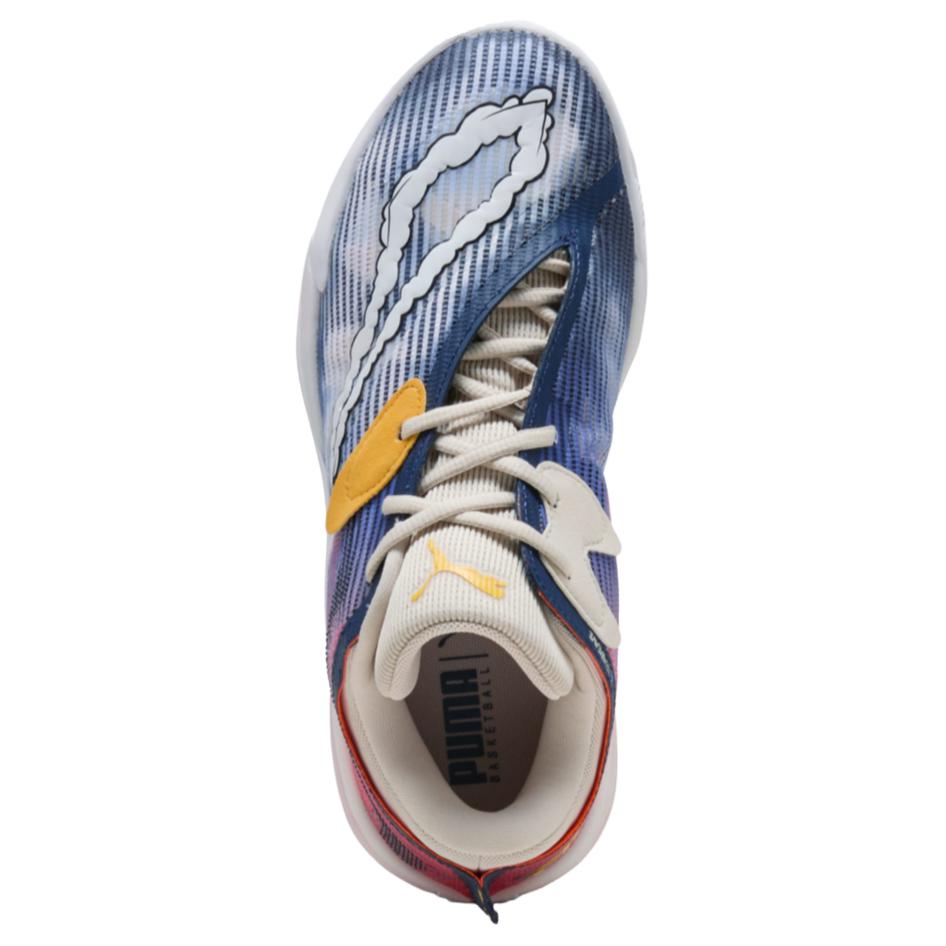 PUMA All Pro Nitro Basketball Shoes Unisex Blue Red