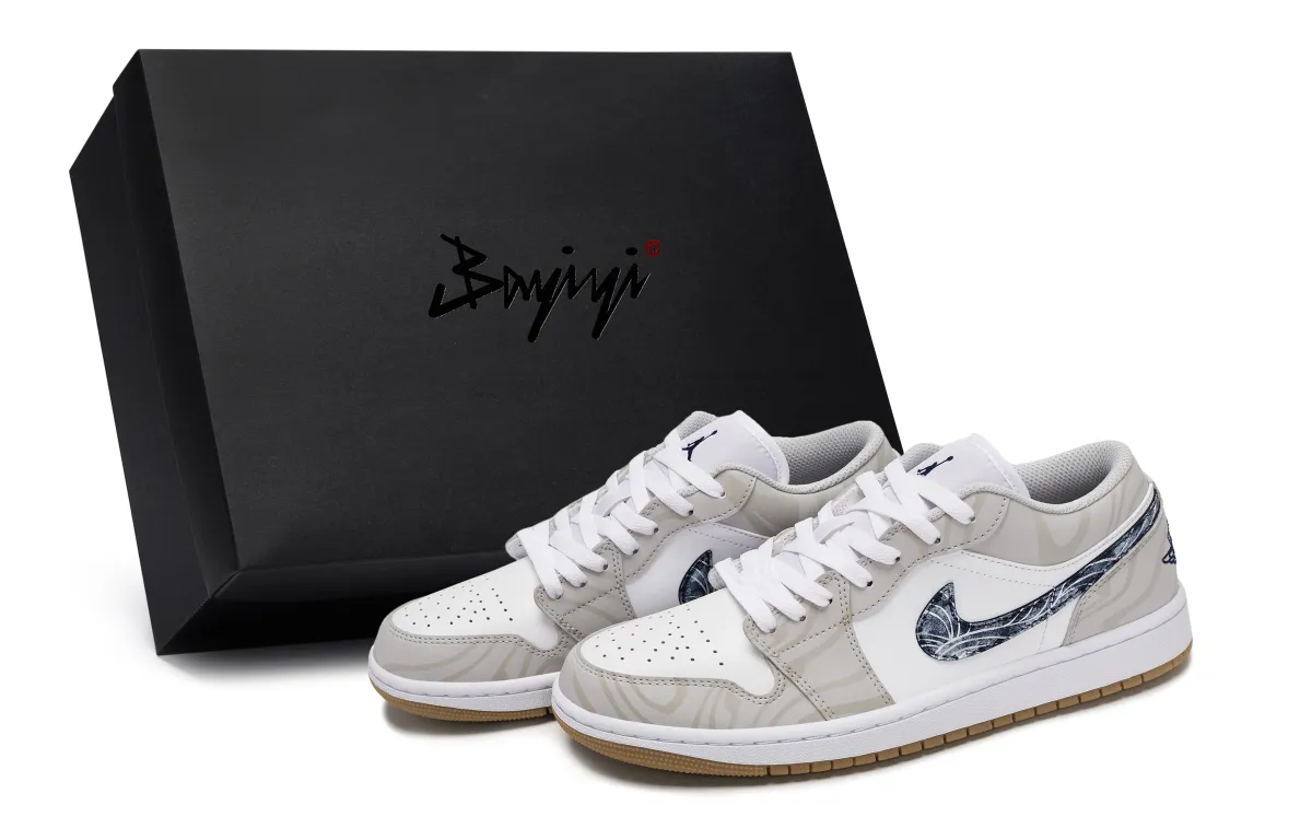 Jordan Air Jordan 1 811 Manufacturing, Coastal Line, Special Shoe Box Abrasion Resistant Abrasion Resistant Low top