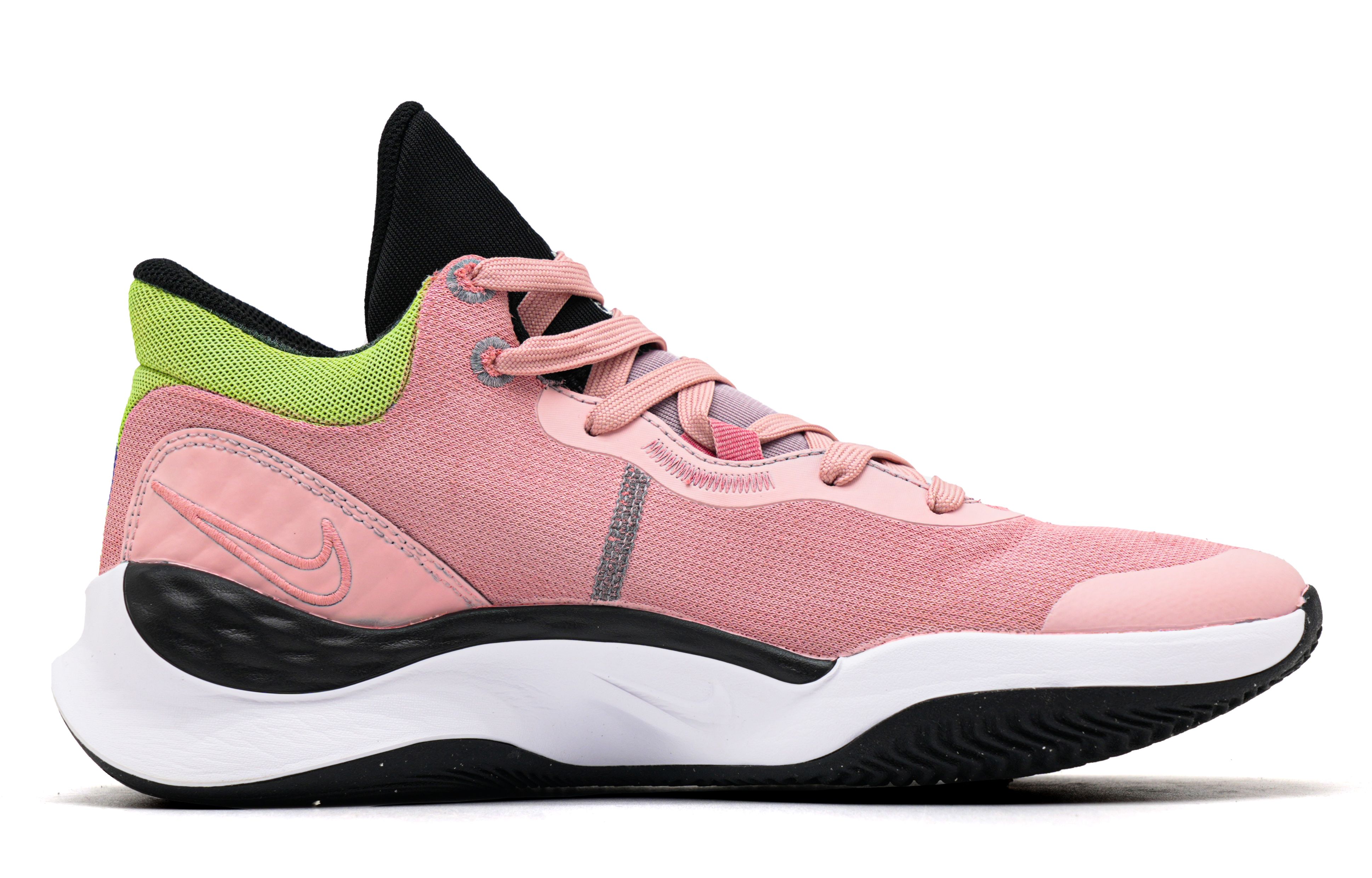 Nike Renew Elevate 3 Heartbeat Moment Lightweight Anti Slip Low top Basketball Shoes Men’s Yellow Pink
