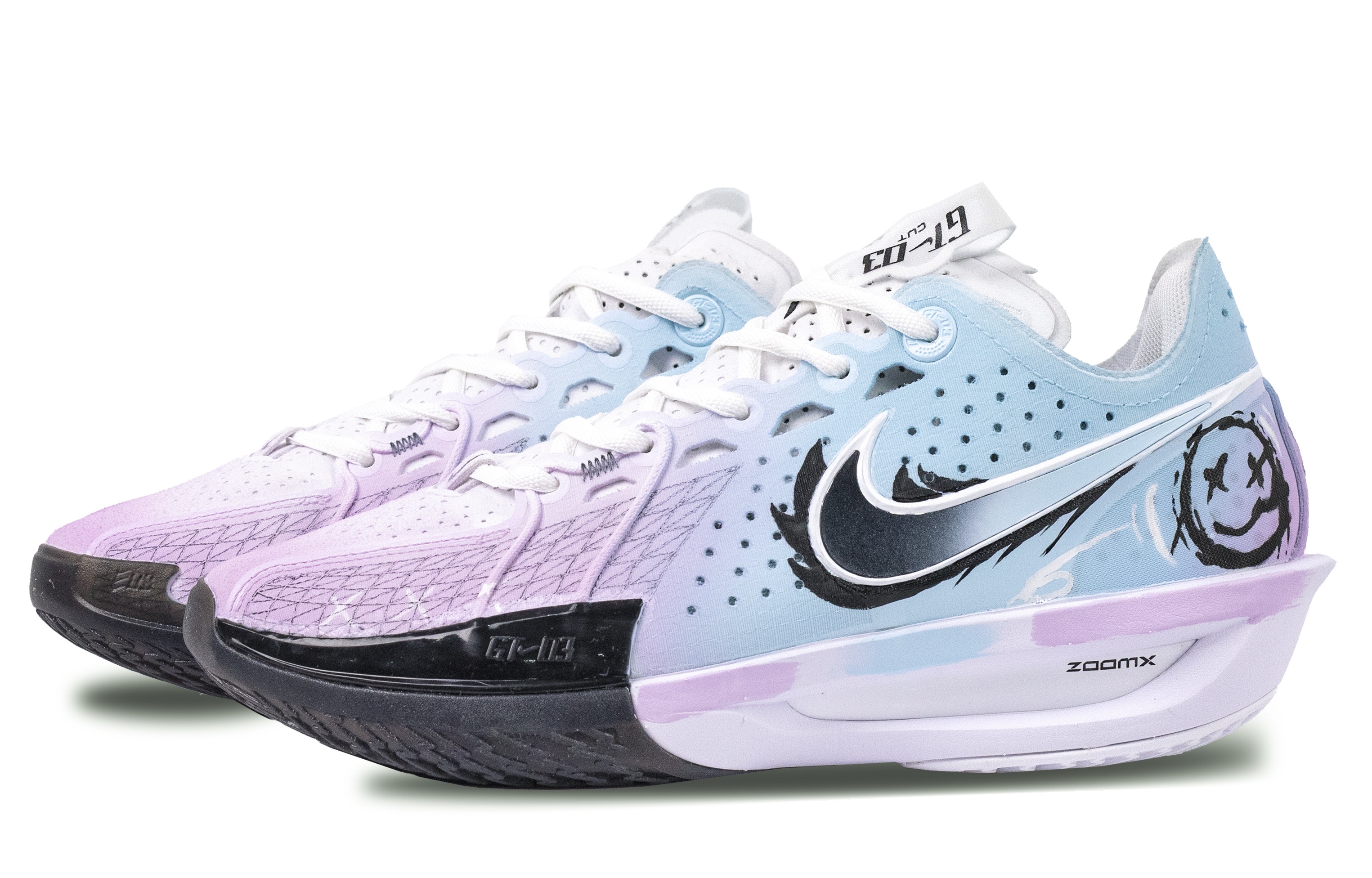 Nike G.T. Cut 3 Ocean Smiley Face Cushioning Slip Resistant Support Cushioning Slip Resistant Support Low top