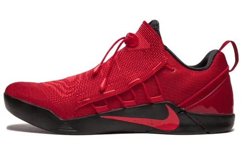 Nike Kobe AD nxt University Red Kobe OG model comfortable round toe shock-absorbing anti-slip low-top practical basketball shoes men's black and red