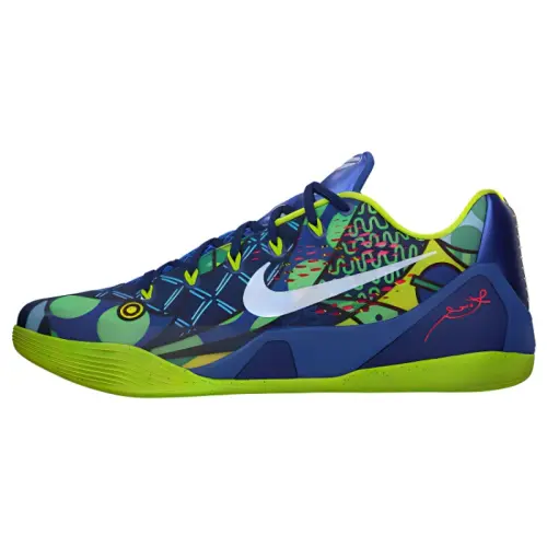 Nike Kobe 9 EM Low Brazil Kobe 9 round toe lace-up non-slip lightweight low-top basketball shoes men's venom green