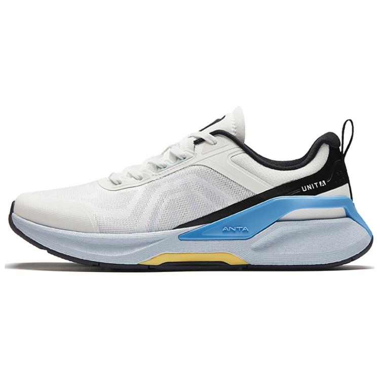 Anta Variety Training Collection Cushioning Slip Resistant Low top Training Shoes Men’s White Black Blue