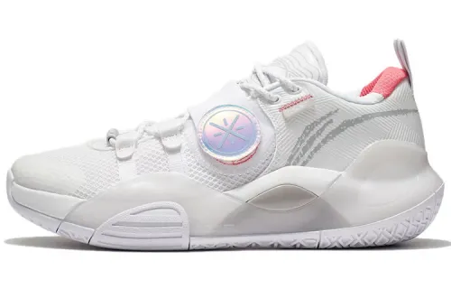 LiNing Li Ning 8 Lite ALL CITY Ice Blue Comfortable and Versatile Fabric Synthetic Leather Shock Absorbing Anti-Slip Wear-Resistant Wrapping Support Low-top Practical Basketball Shoes Men's White Blue Purple