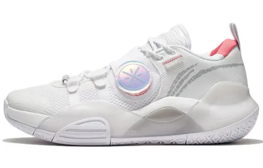 Li Ning All City 8 Lite Basketball Shoes Men's Low Top White/Blue/Purple