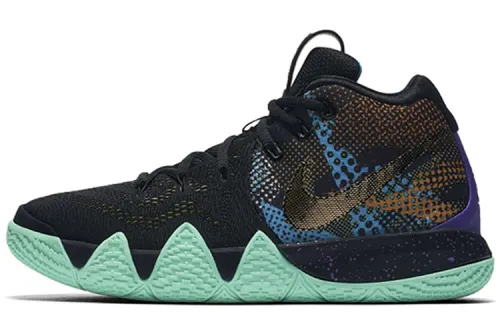 Nike Kyrie 4 Mamba Mentality Round head lace shock-absorbing and anti-slip middle top practical basketball shoes women's black