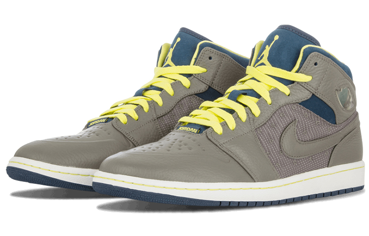 Jordan 1 Retro ’97 Txt Flat Pewter Electric Yellow