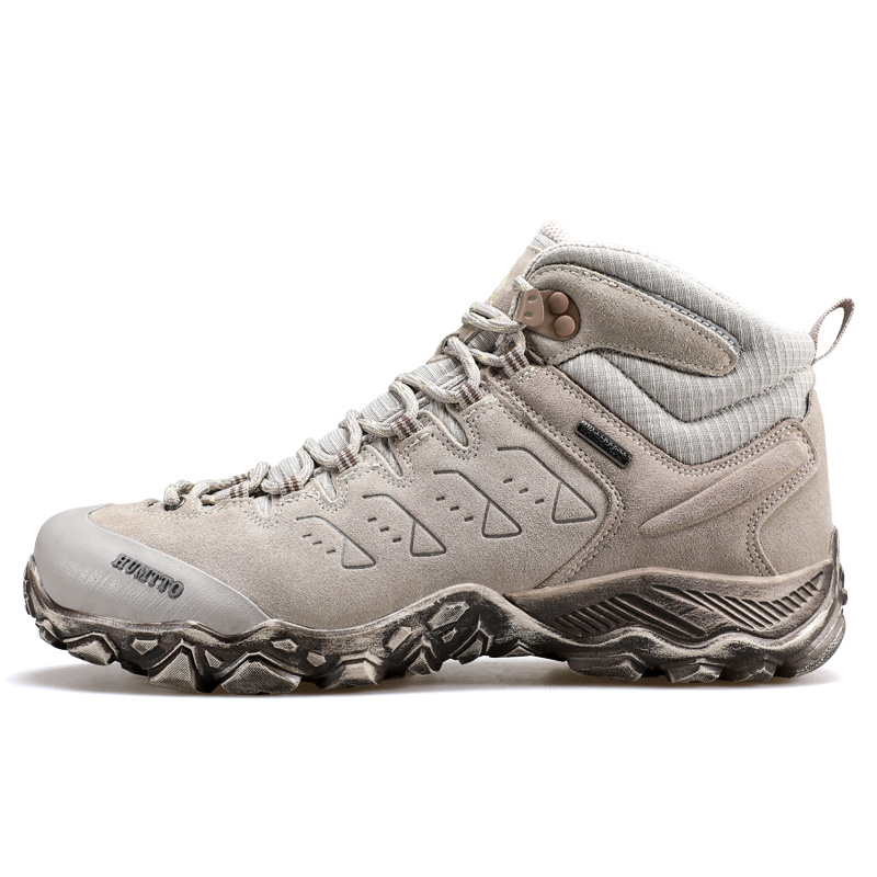 HUMTTO Fleece Lined Comfortable Versatile Outdoor Abrasion Resistant Coverage Rebound High top Mountaineering Shoes