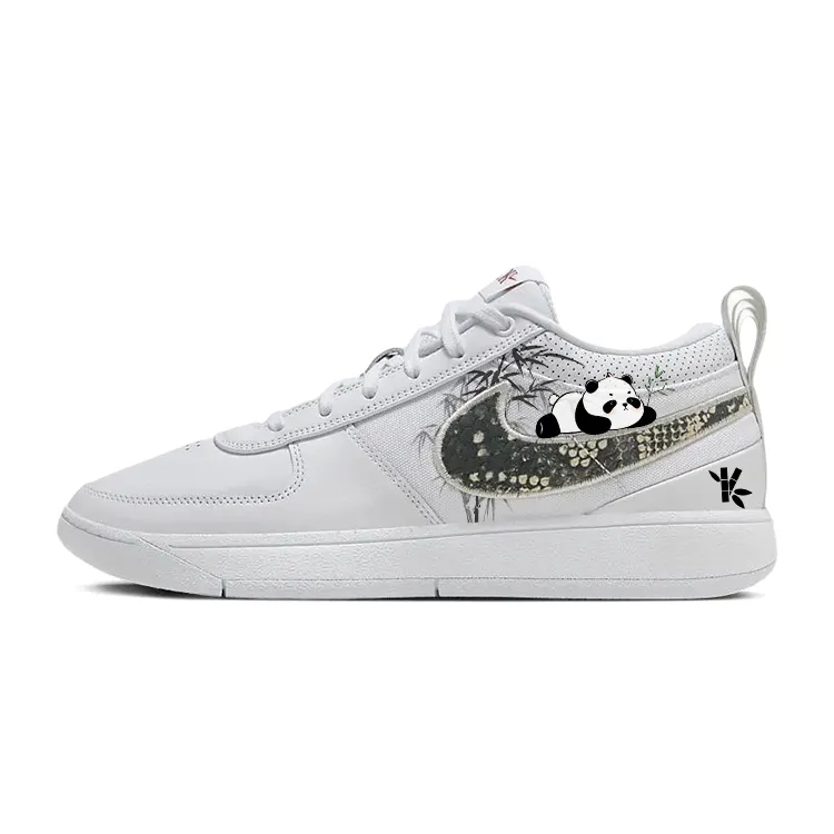 Nike Book 1 Slip Resistant Abrasion Resistant Low top Basketball Shoes Men's White Black