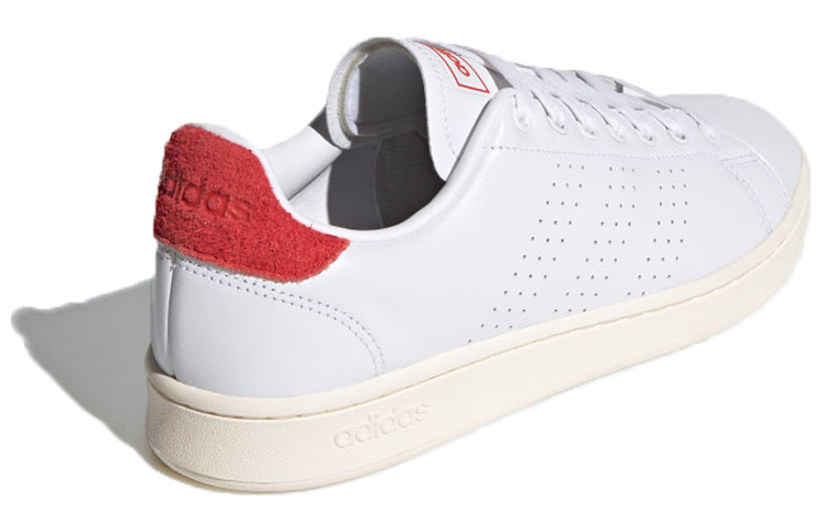 Мужские кеды adidas neo ADVANTAGE (бело-бордовые) — Белый / тёмно-красный — фото 4