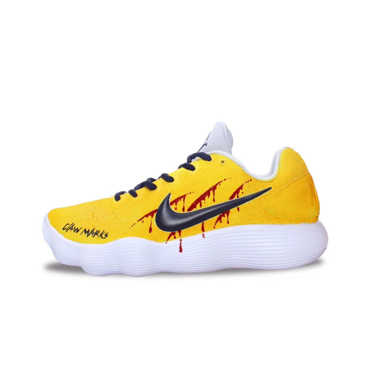 Nike Hyperdunk 2017 Cushioning Low top Basketball Shoes Men's Black Yellow