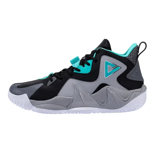PEAK Beast Plus Basketball Shoes Men's Mid Top Black/Paloma Gray