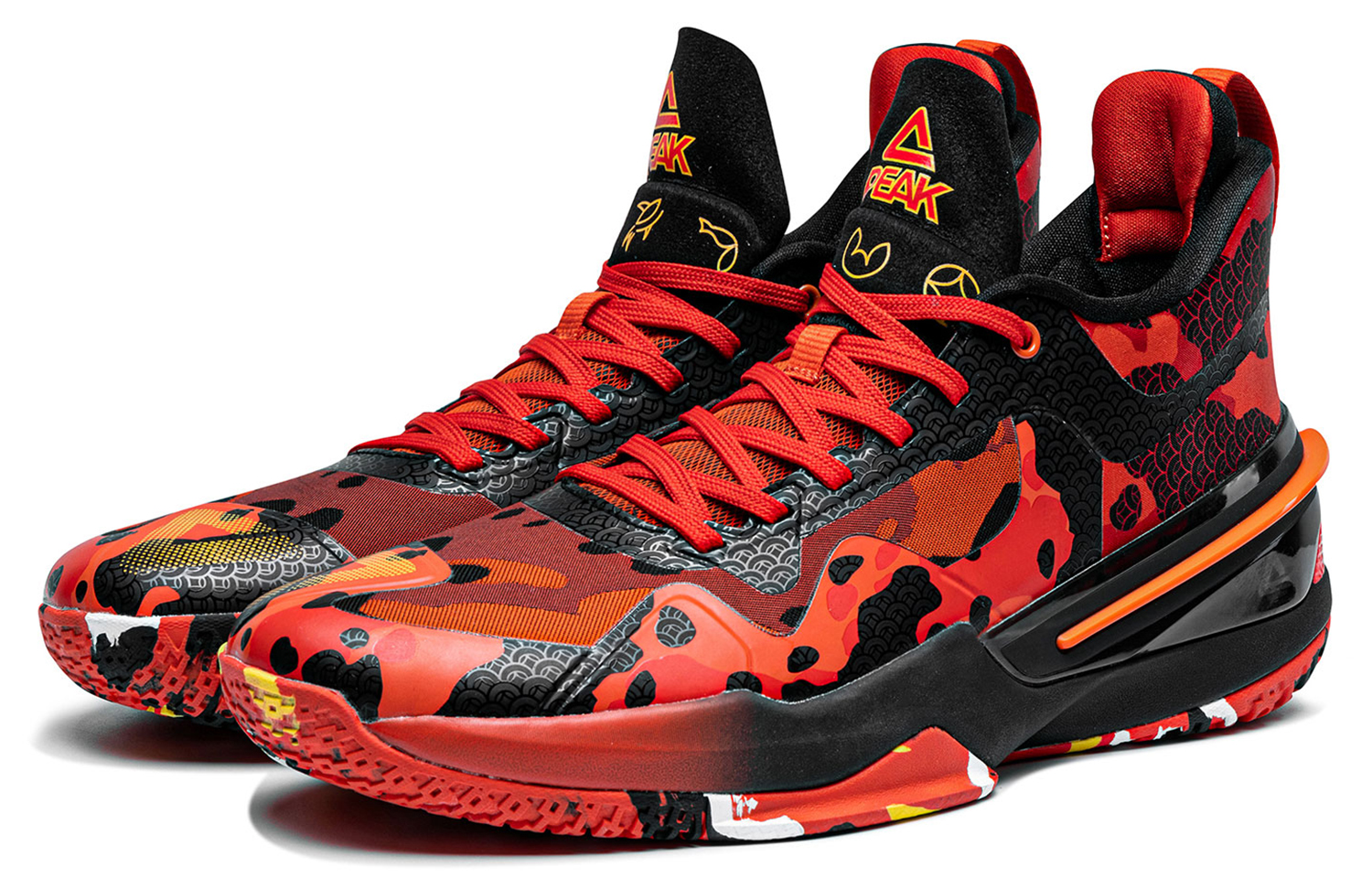 PEAK Flash 3 Textile, Synthetic Leather, TPU Cushioning Slip Resistant Abrasion Resistant Coverage Support Mid top